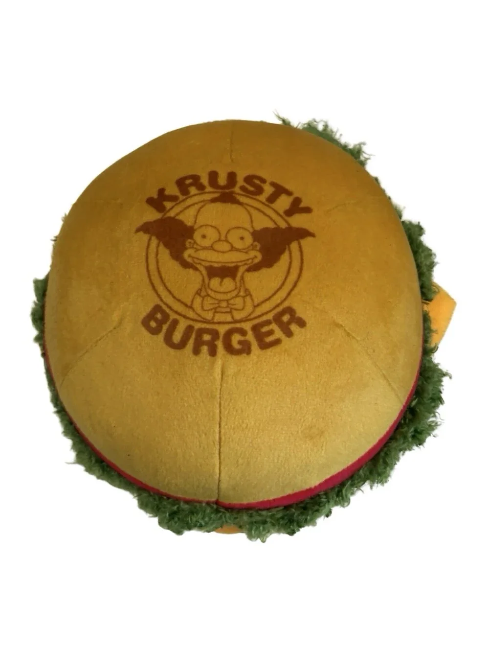 The Simpsons Krusty Burger Plush Stuffed Toy Universal Studios 7x4 Inches